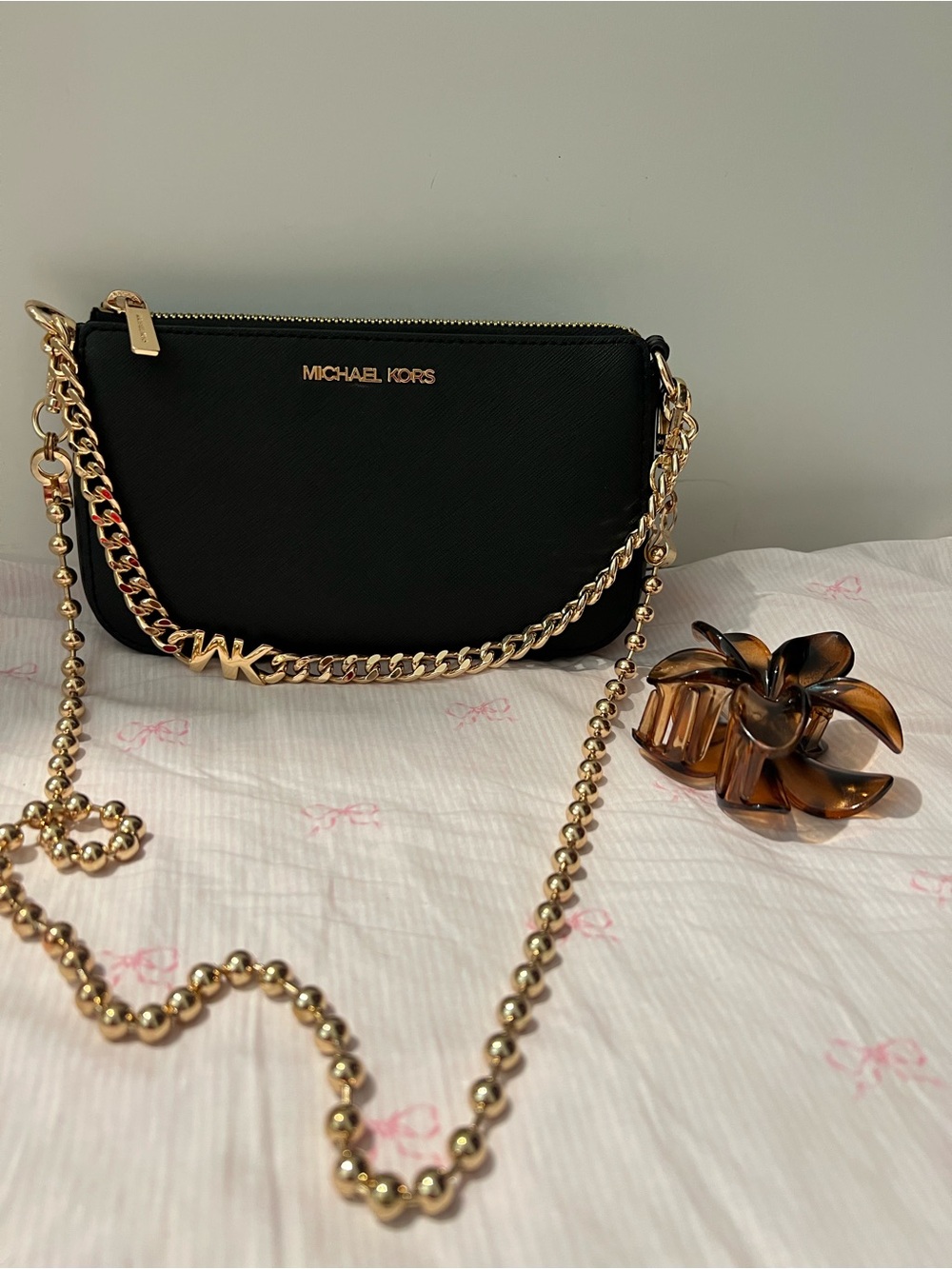 Michael Kors Jet Black SM Pouchette - Picture 6 of 10